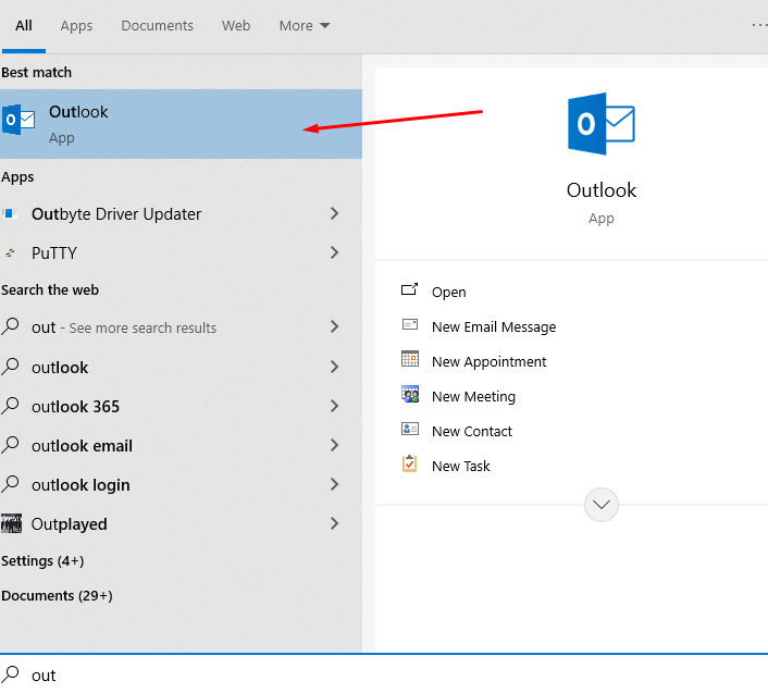 Đăng nhập outlook trên máy tính