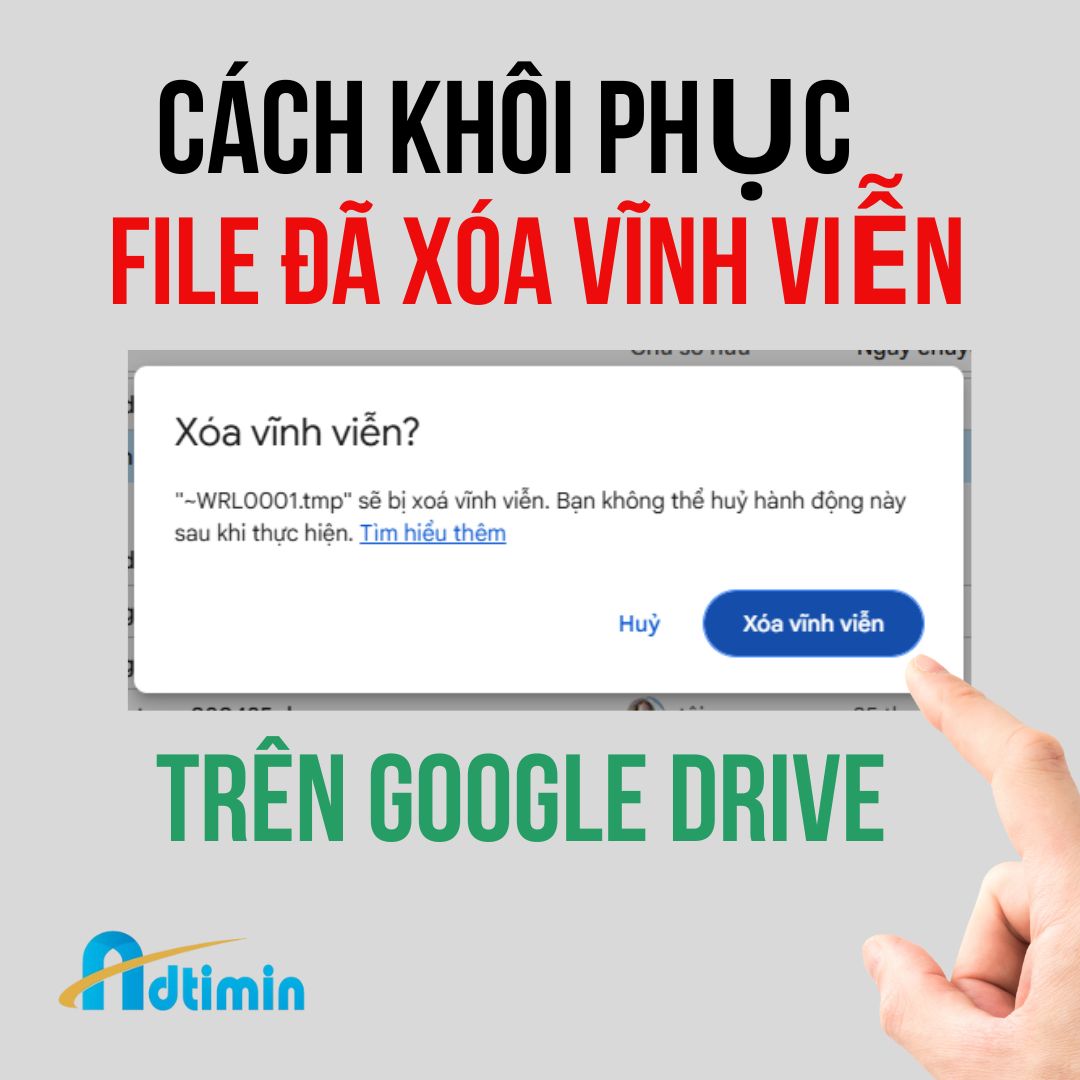 Hướng dẫn cách khôi phục File đã xóa vĩnh viễn trên drive nhanh chóng