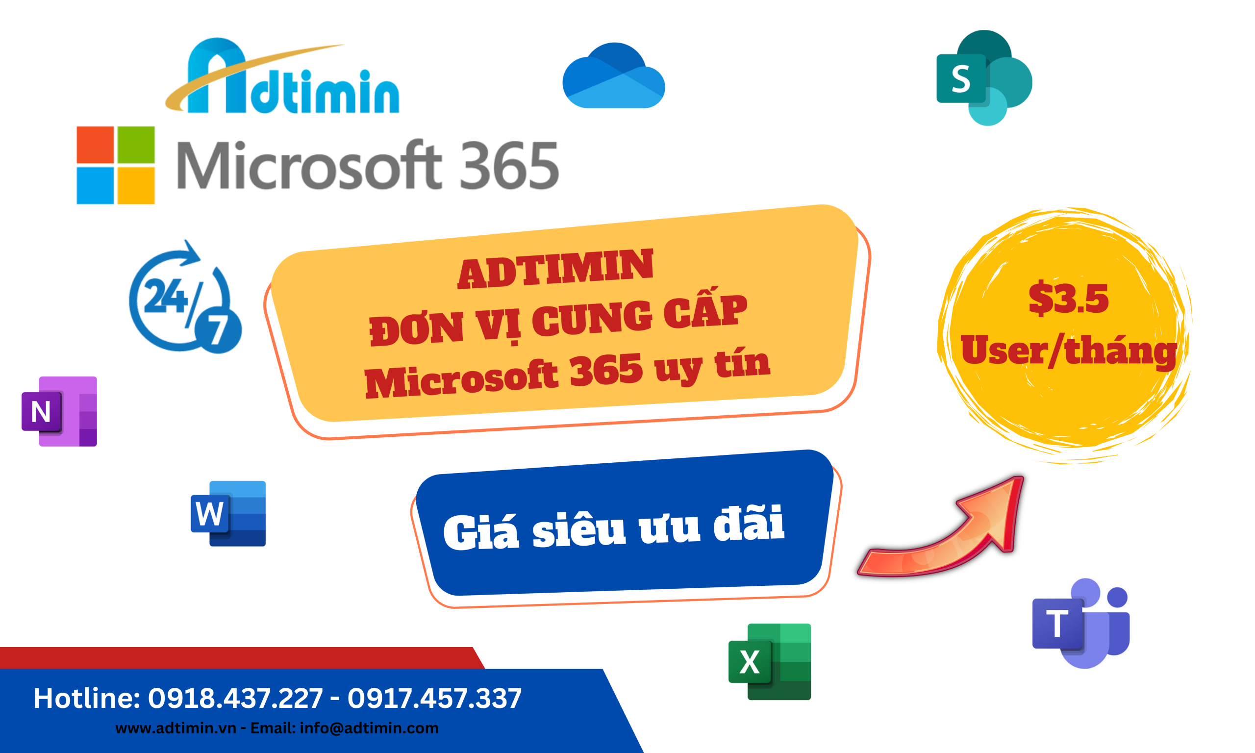 Bảng giá các gói Microsoft 365 Business tại Adtimin